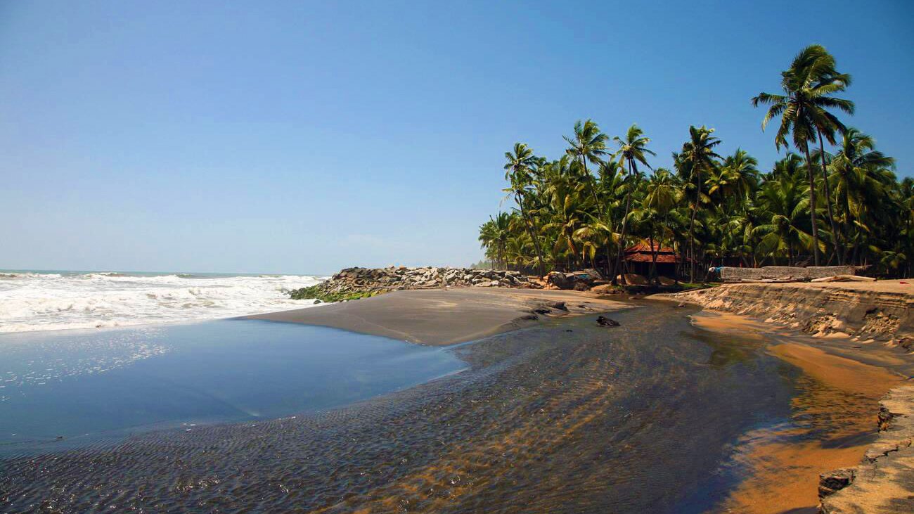 Black Sand Beach, Varkala, Kerala