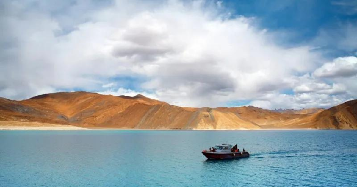 Boat ride on Pangong Lake