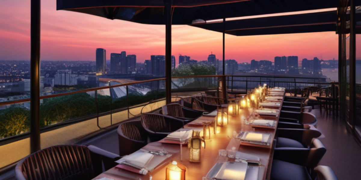 Exquisite roof top dining (1)