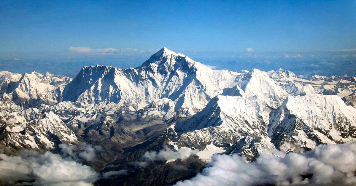 A scenic view of the Himalayas