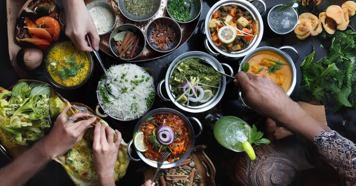 A person eating with hands