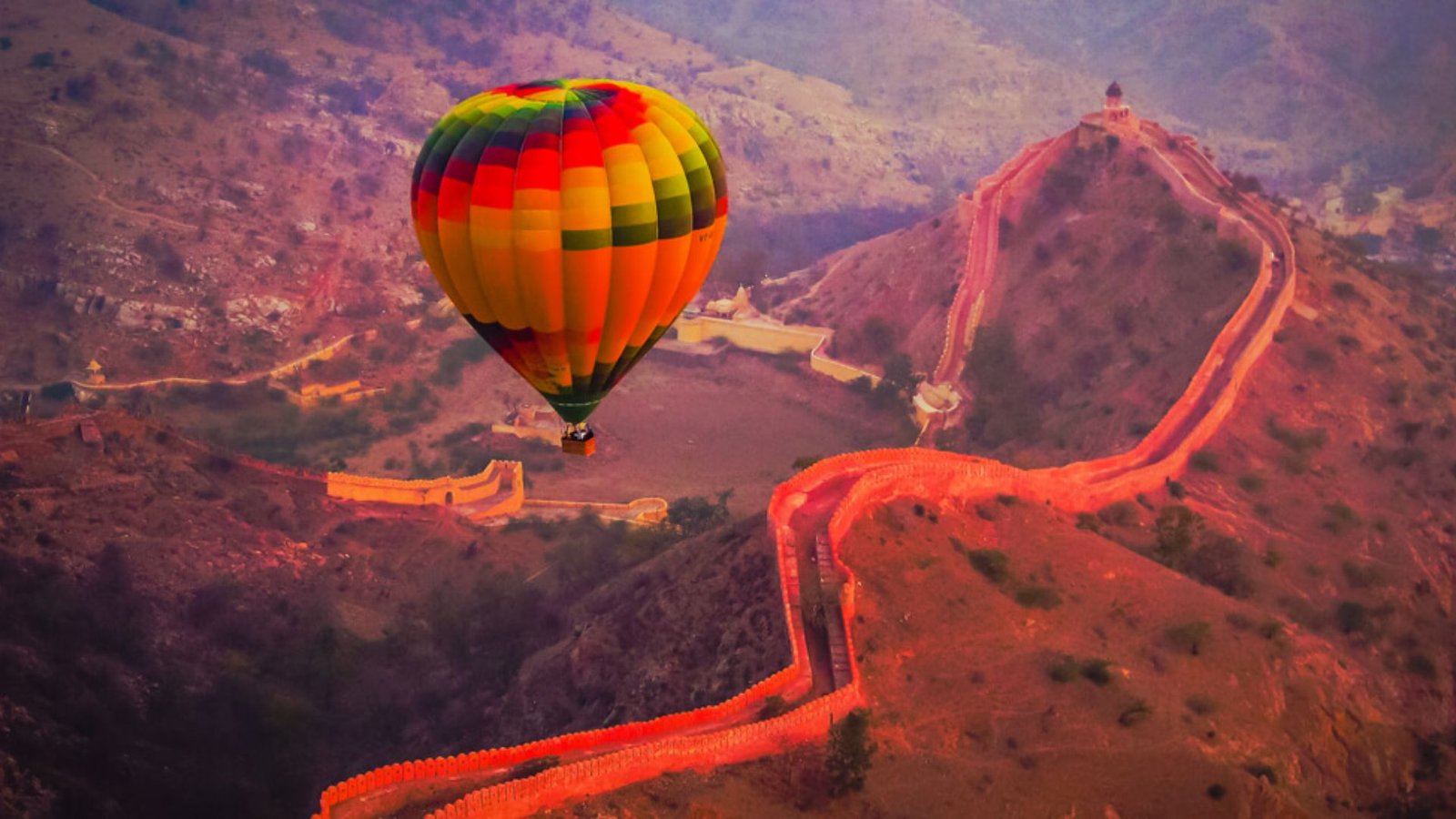 Hot air balloon ride, Jaipur