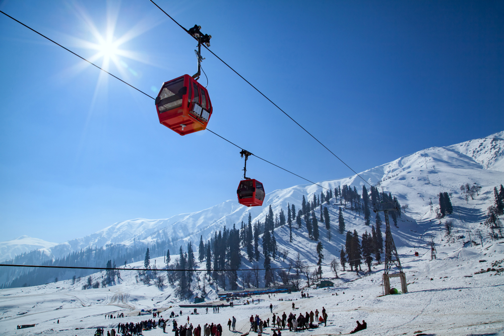 Gulmarg Gondola ride in the Winter season