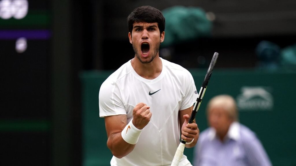 Carlos Alcaraz at Wimbledon