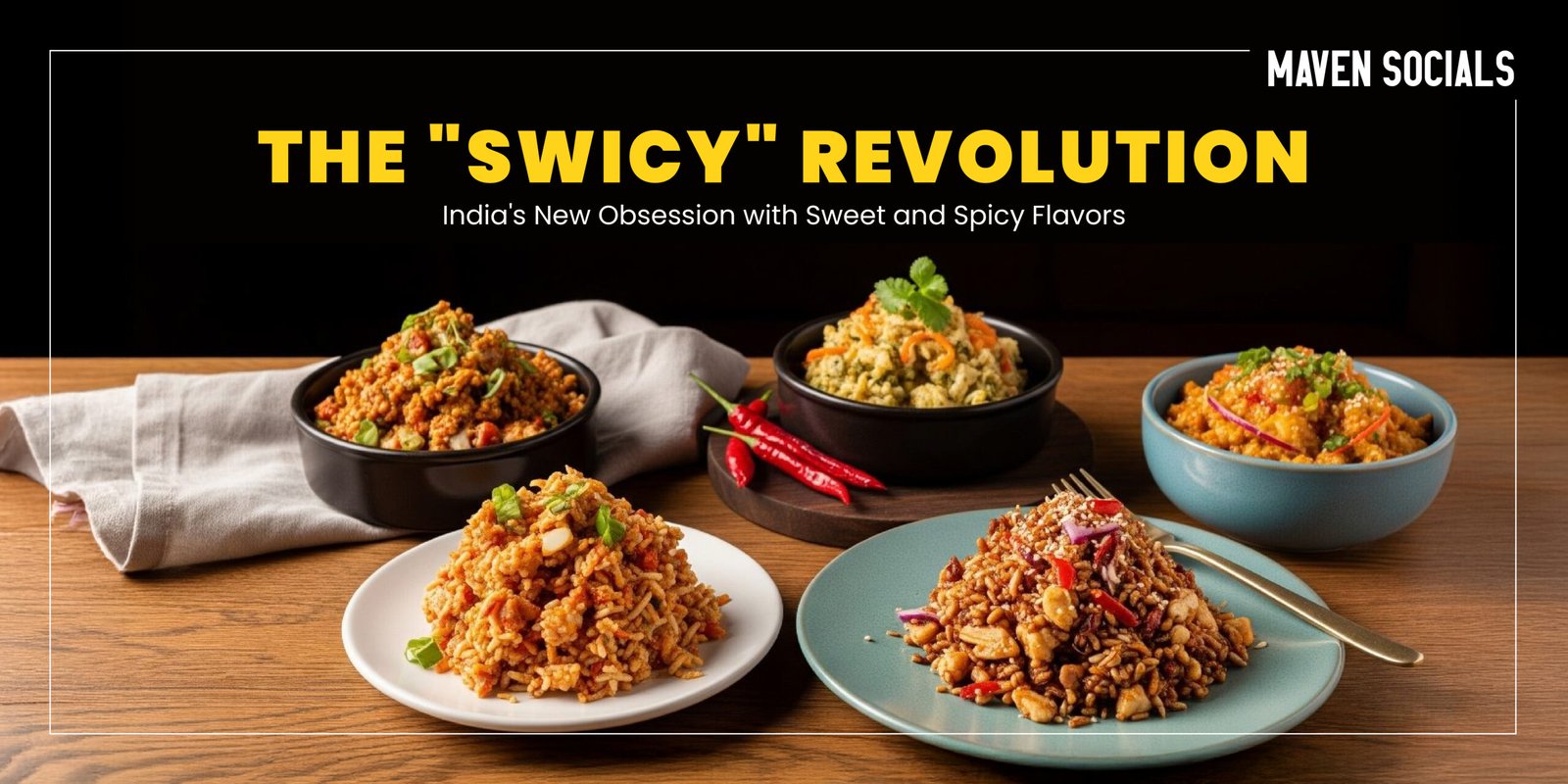 swicy food, sweet and spicy, Indian cuisine, chaat, fusion food, street food, food trends, spicy desserts, honey chili paneer, Indian flavors, food revolution, culinary trends, traditional dishes, modern Indian food, food innovation