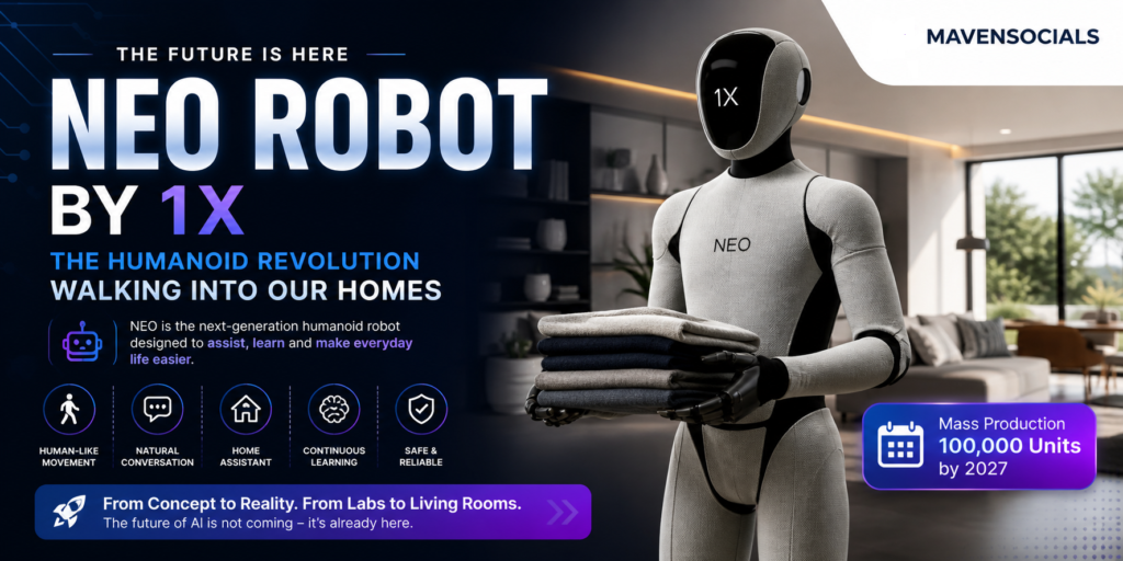 NEO Robot by 1X: The Rise of Humanoid Robots for Home and the Future of Physical AI