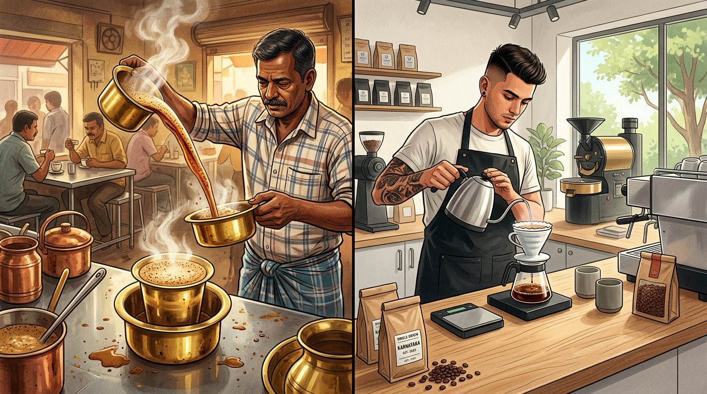 The Filter Coffee War: Brass Tumblers vs. The Modern Roast